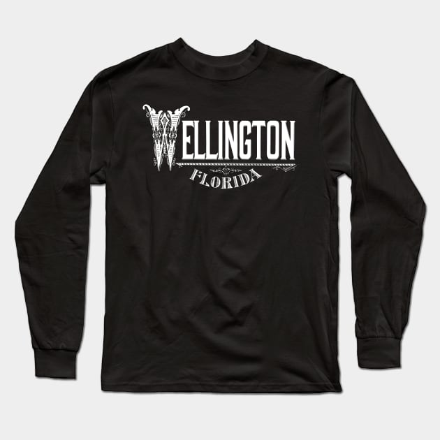 Vintage Wellington, FL Long Sleeve T-Shirt by DonDota